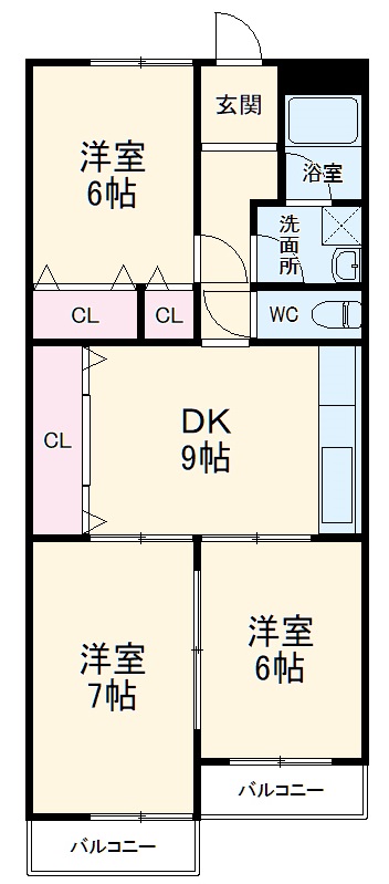 グリーンライフ東山の間取り