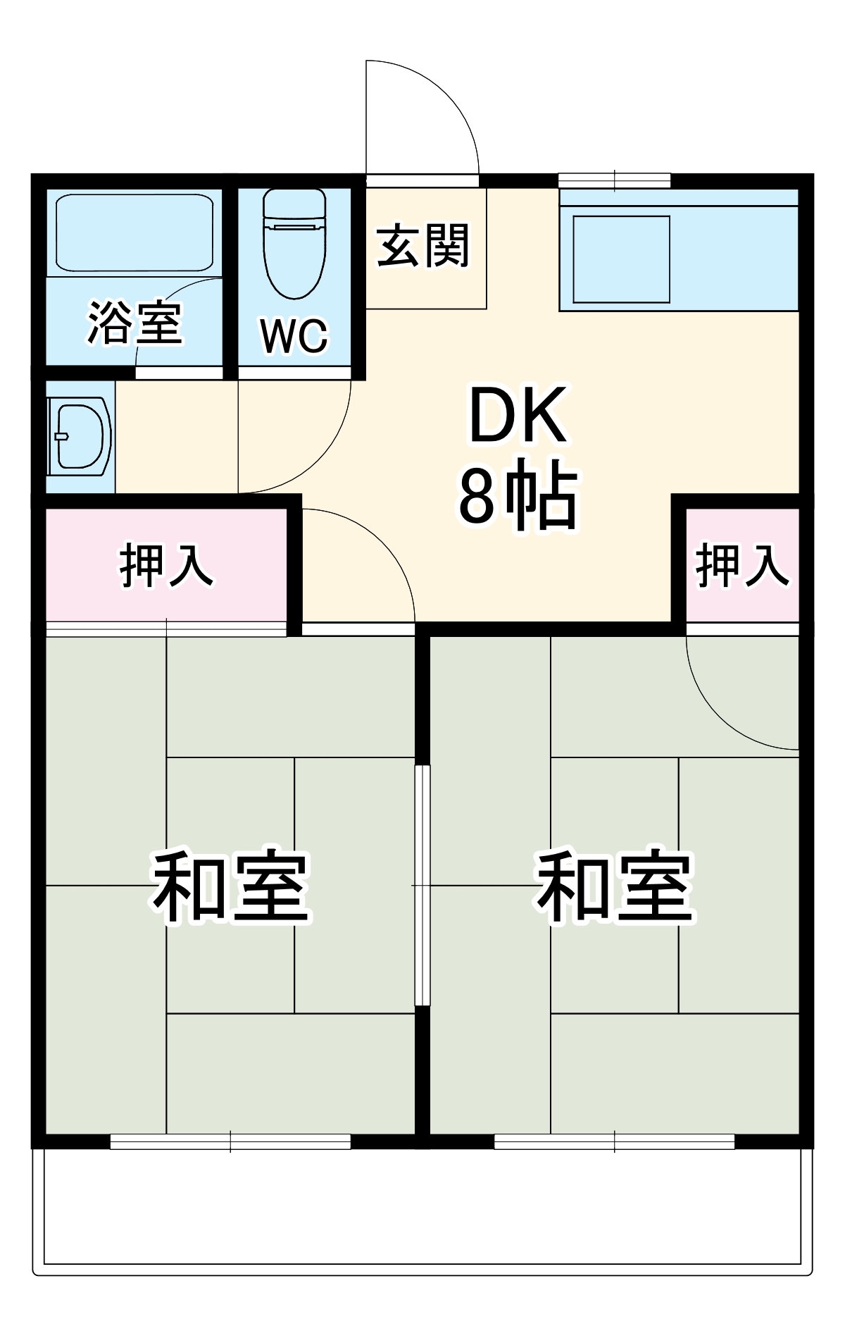 コーポ美香の間取り