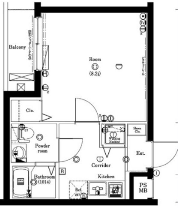 クレイシア西早稲田の間取り