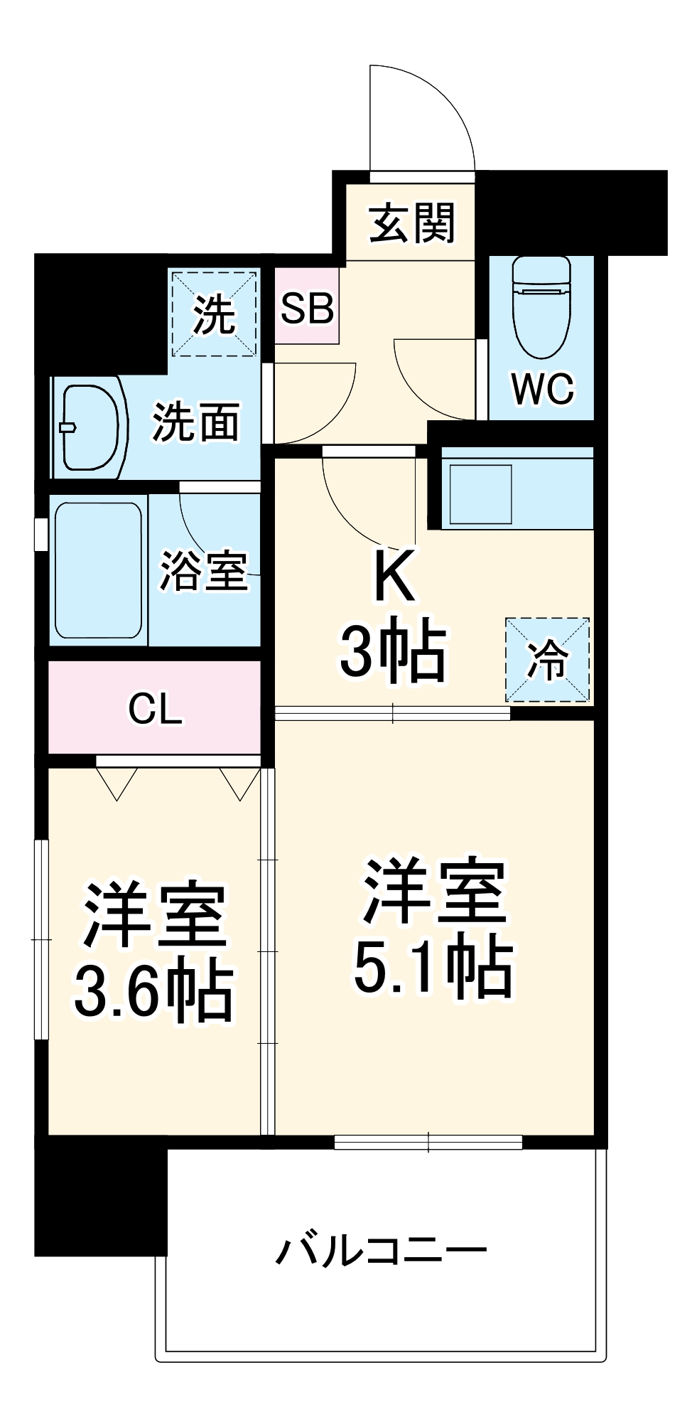 カレント茶屋が坂の間取り