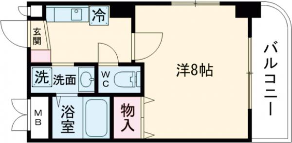 クレールOSYの間取り