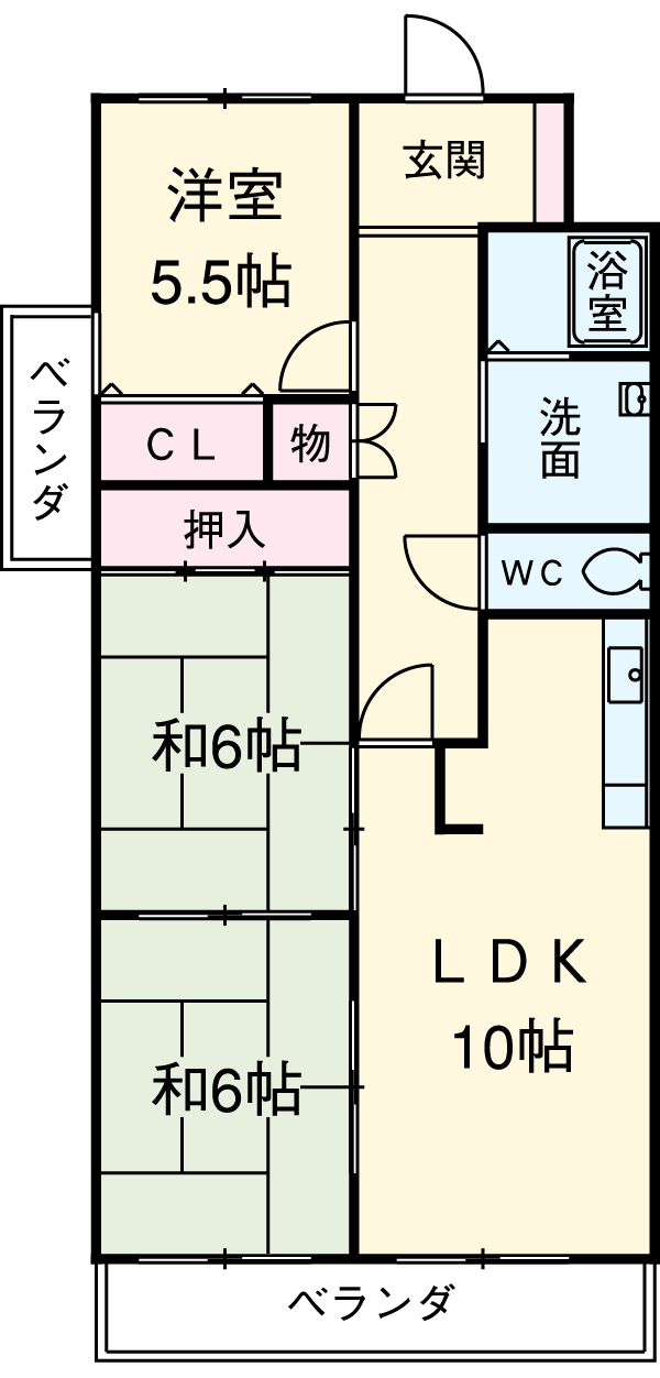 メゾン丸山の間取り