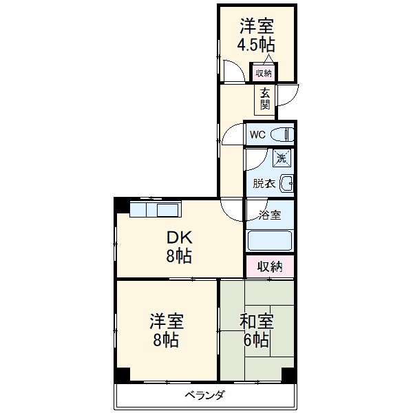 つつじヶ丘パークマンションの間取り