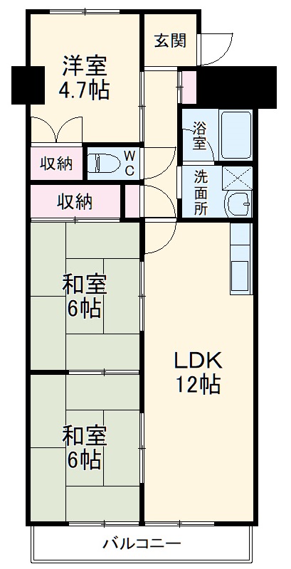 ハイツ団の間取り