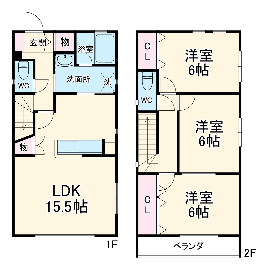 エトワール社口の間取り