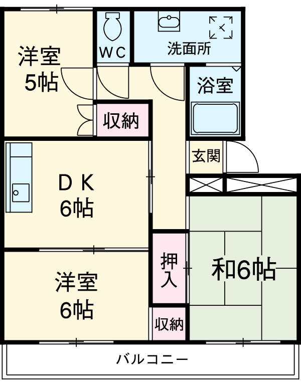 サンライズ根岸台の間取り