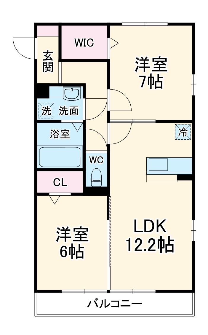 ルーブルの間取り