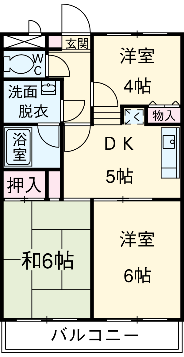 メゾンゴセキの間取り