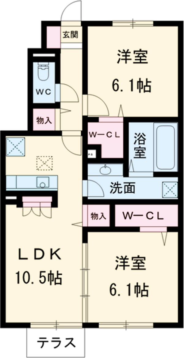 ハーヴェスト コートの間取り