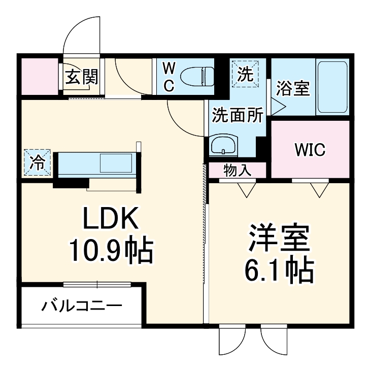 メルベーユの間取り