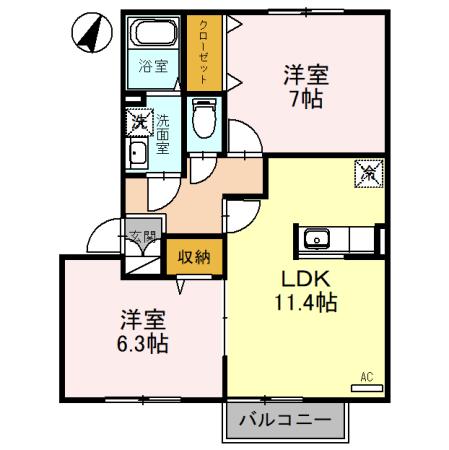 エトワールAの間取り