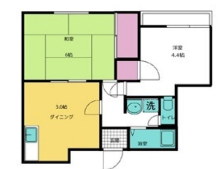 コロンバインプラザA棟の間取り