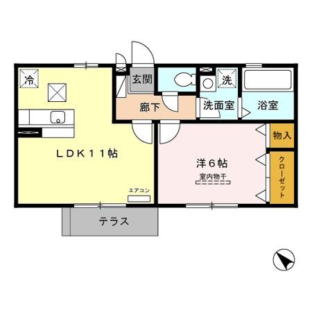 エクレール平塚の間取り