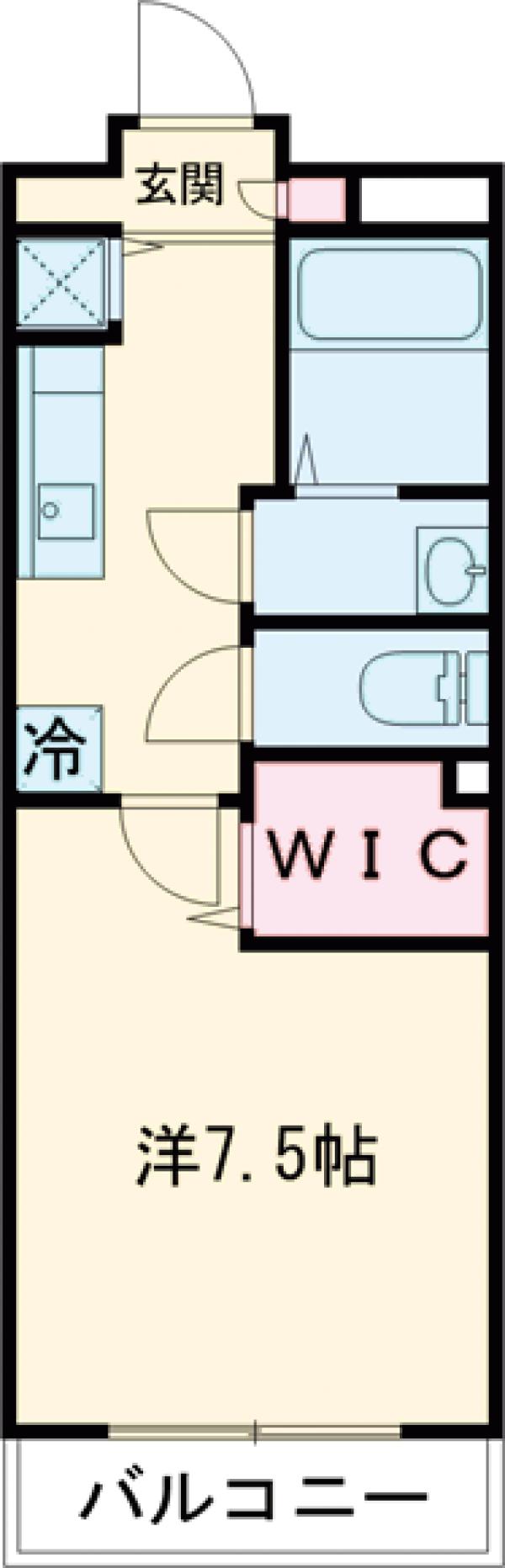 白子の完工年月(2016年3月)築の賃貸マンションの間取り