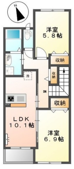 ヒルクレスト サンワの間取り