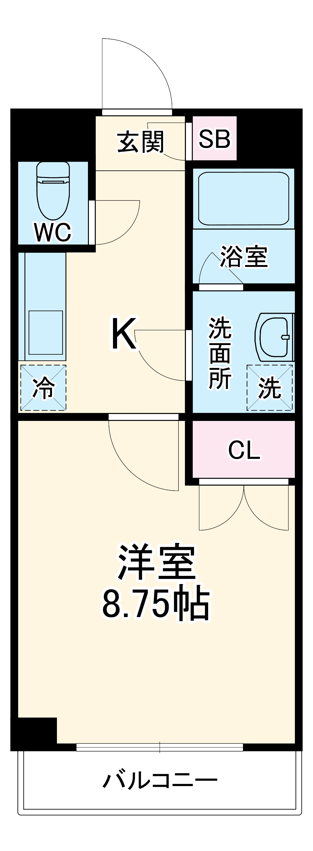 アミティー伊奈の間取り