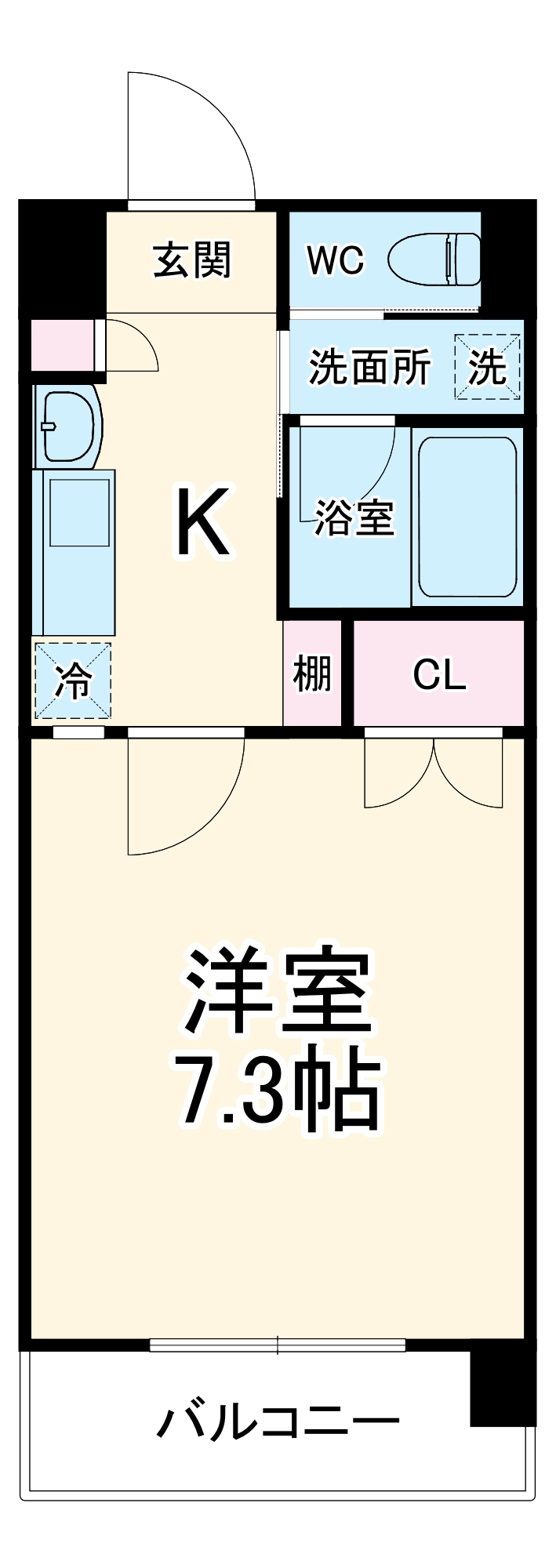 アップルコート一社の間取り