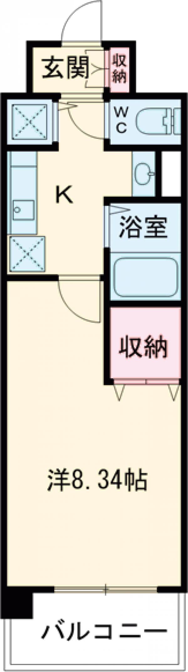 ステラコート桜川の間取り