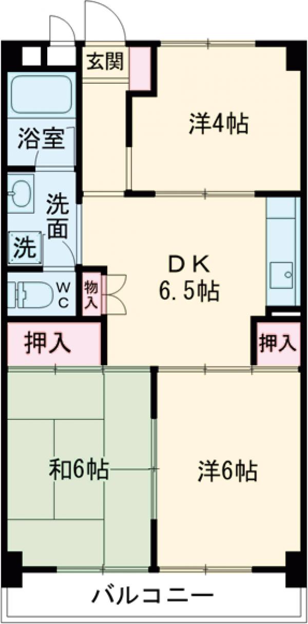 長瀬第二マンションの間取り