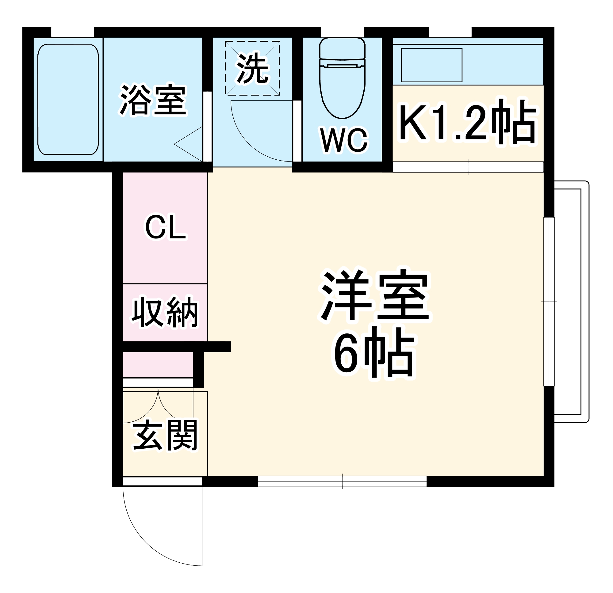 ハイツあすなろの間取り