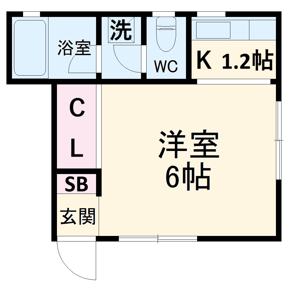 ハイツあすなろの間取り