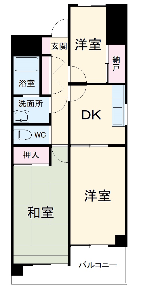 クレールKANEKOの間取り