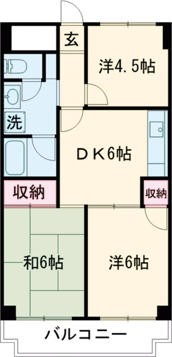 シャトーサンハイムの間取り