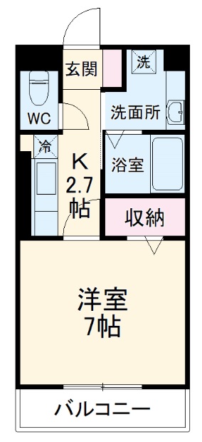 クレア イーストAの間取り