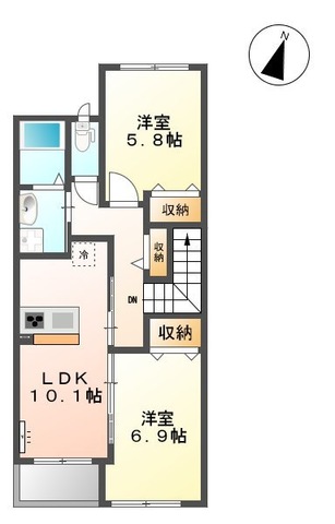 サニーアップヒルズ堂山の間取り