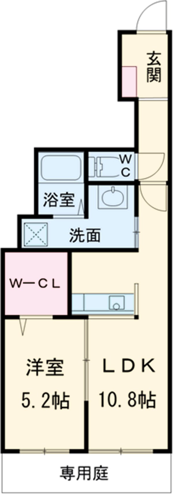 レクタングルの間取り