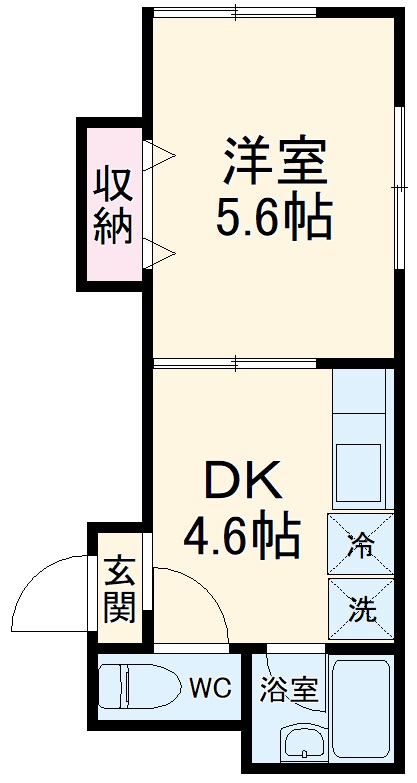 山光コーポ第2の間取り