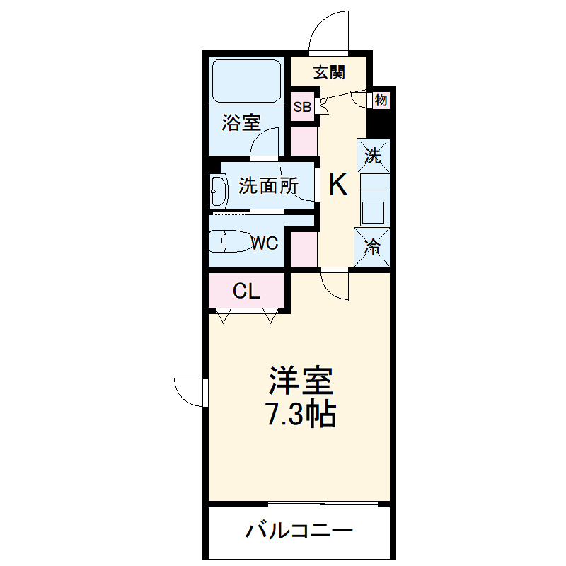 MC市川の間取り