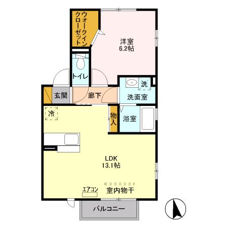 マーメルゾン Ⅱの間取り