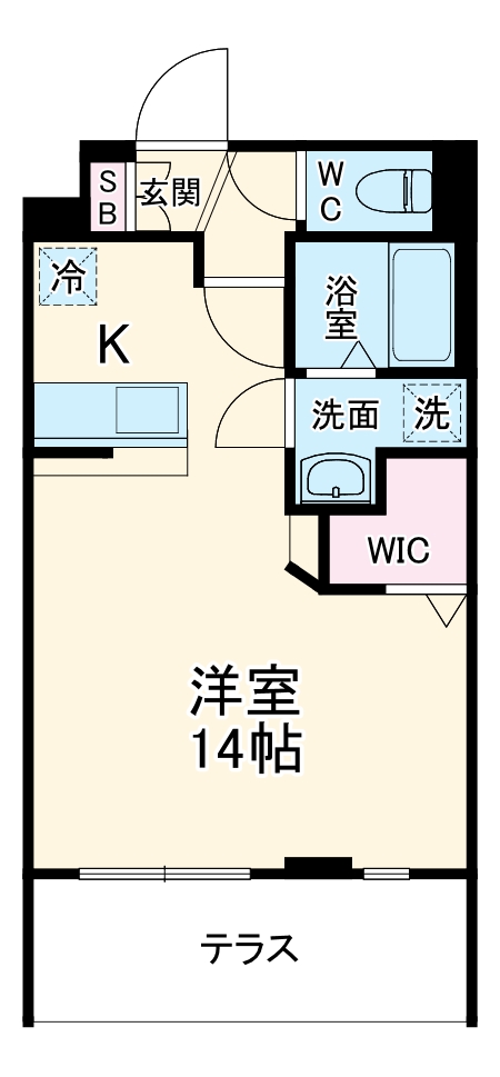 ＣＲＥＳＣＥＮＴ　ＣＯＵＲＴの間取り