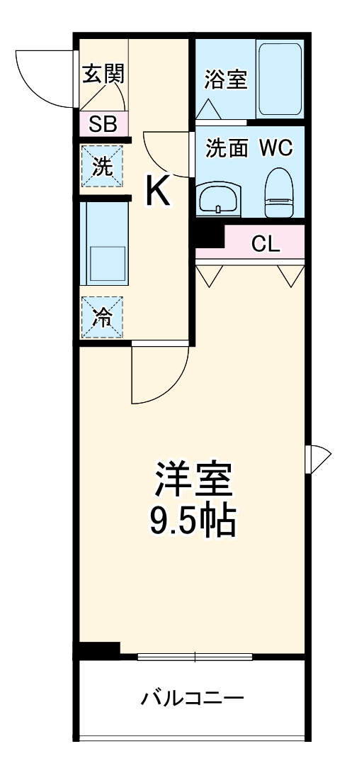 CRESCENT COURTの間取り