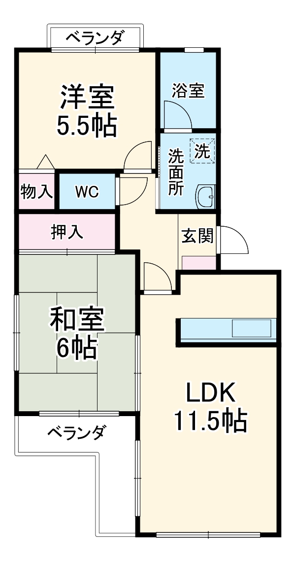 サンライズ本山の間取り