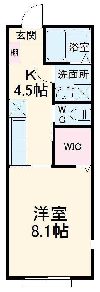 クレスト市川の間取り