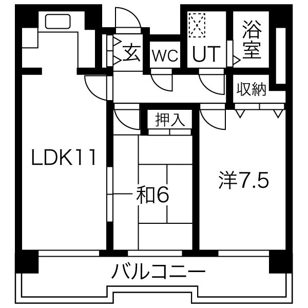 ハーベストヒルズ一社の間取り