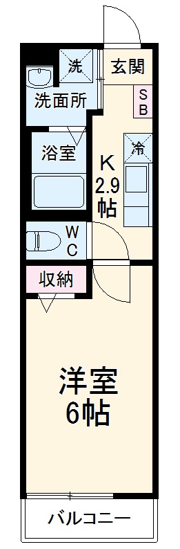 パルトネール市川の間取り