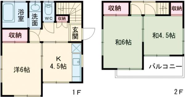 赤塚４丁目戸建・1号室の間取り