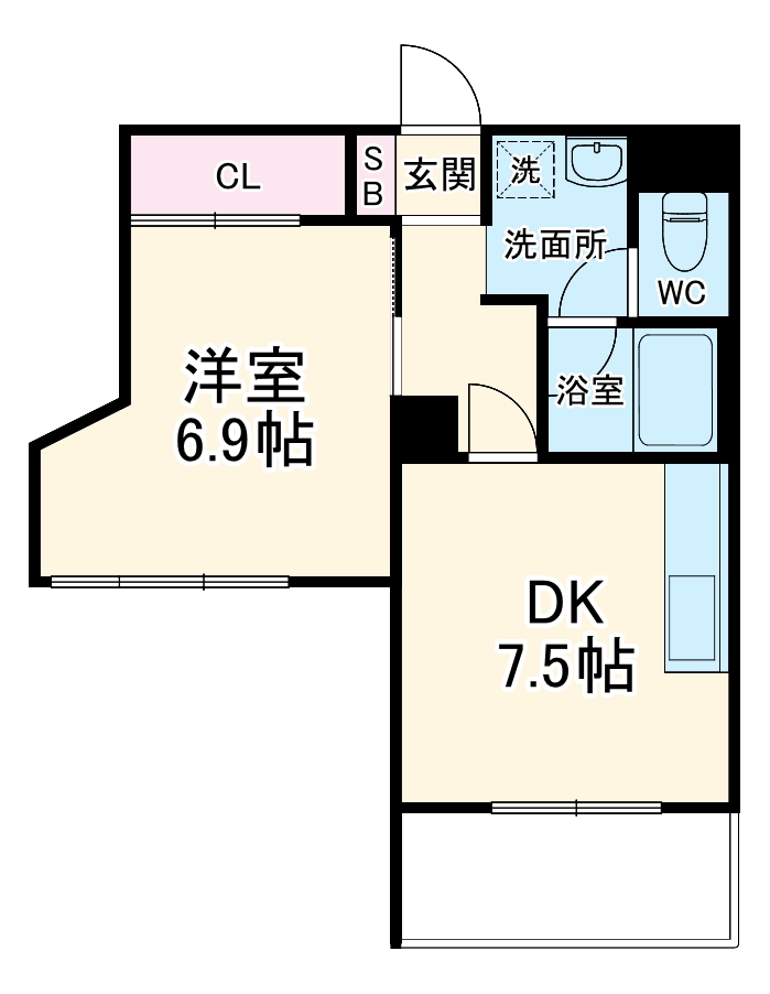 ベルビュ日吉の間取り