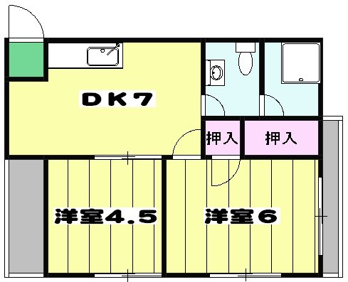 難波ビルの間取り