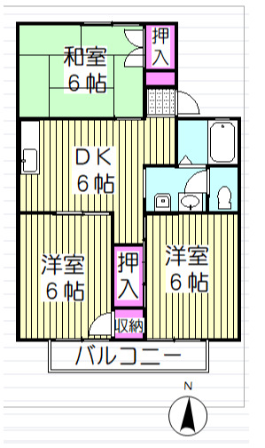 セジュールジュネスの間取り