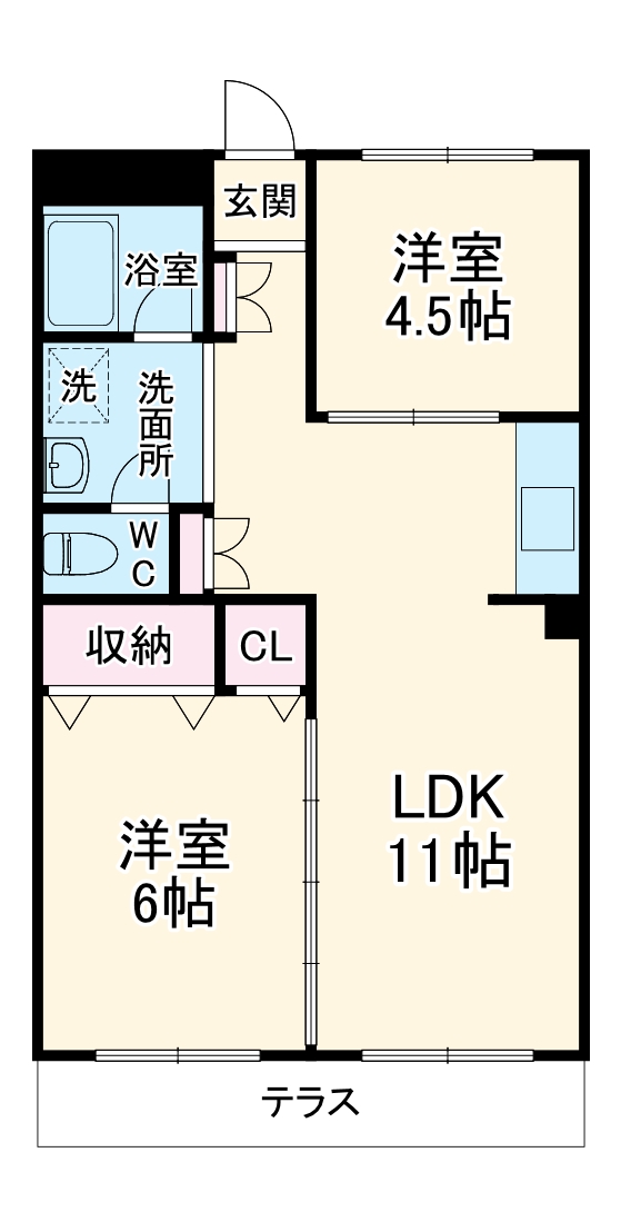 グリーンハイツ小田中の間取り