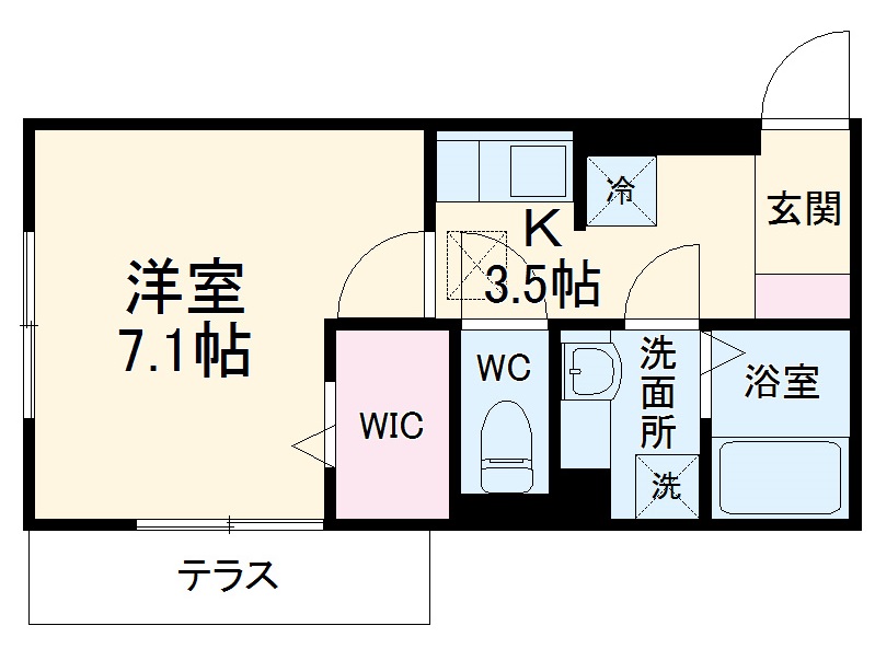 フレア仲町の間取り