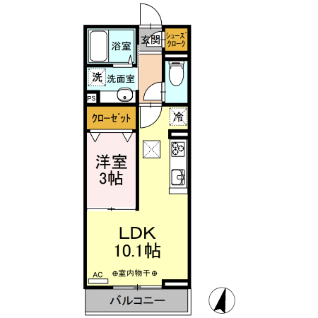 Prendre(プランドール)の間取り
