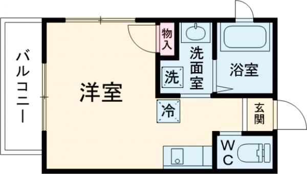 コーポ・コナン・201号室の間取り