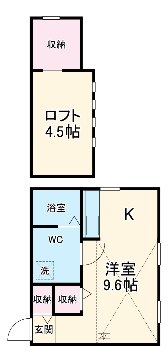 ロフト壱番館の間取り