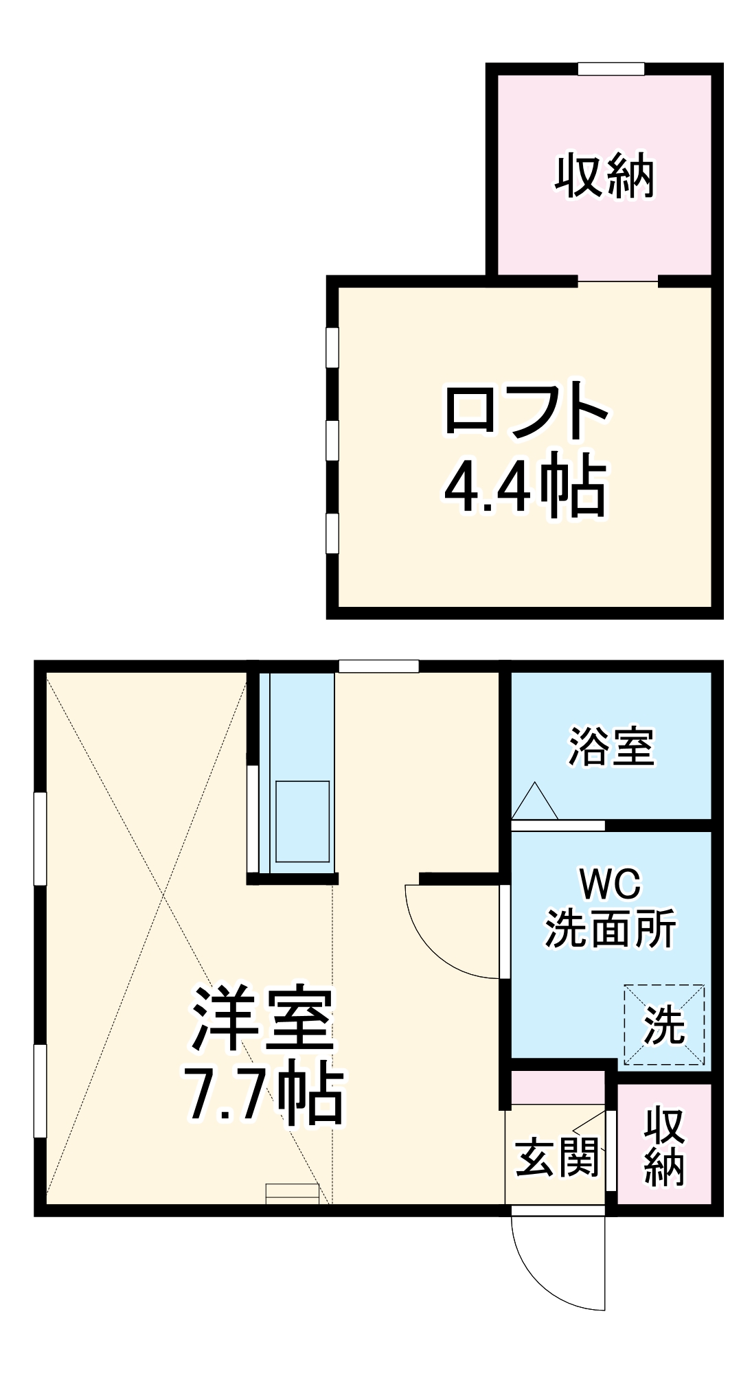 ロフト壱番館の間取り