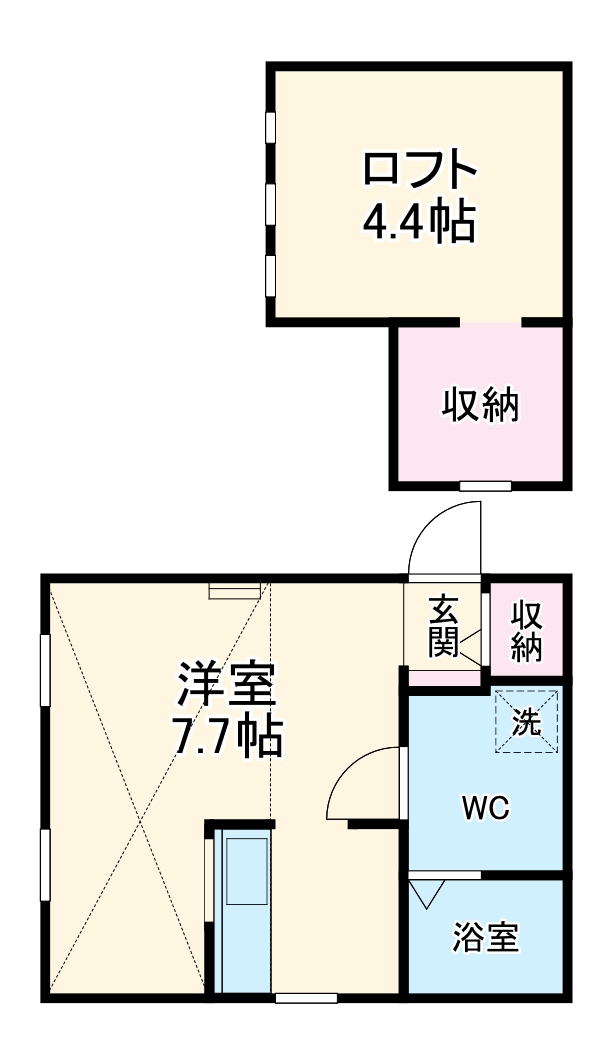 ロフト壱番館の間取り